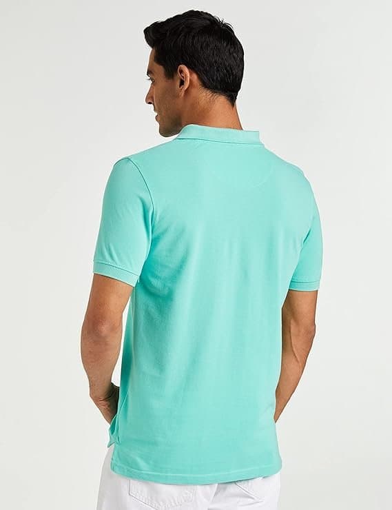Velmora Men’s White Cotton Rich Polo T
