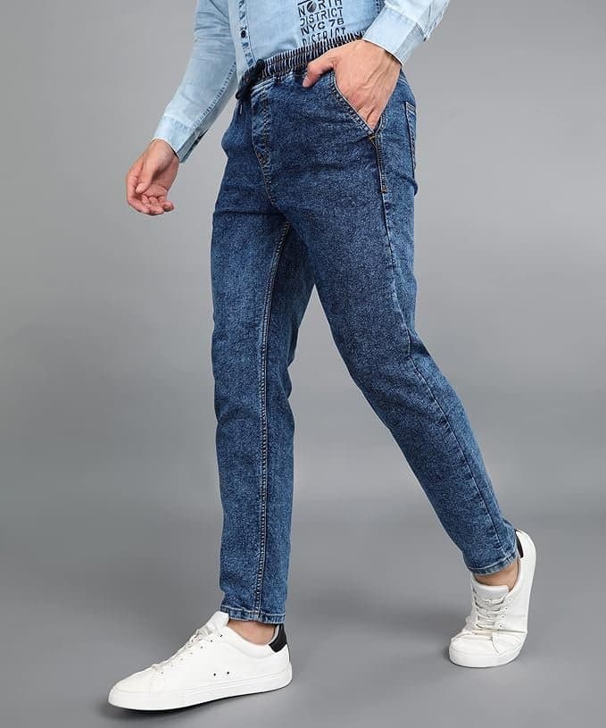 UrbanDrip Men’s Dark Blue Regular Fit Jeans