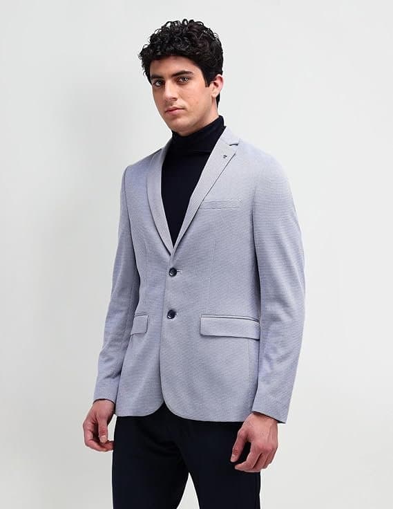 Arrow Men Business Casual Blazer Navy