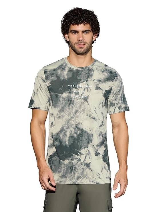 UrbanDrip Men’s Beige Regular Fit T