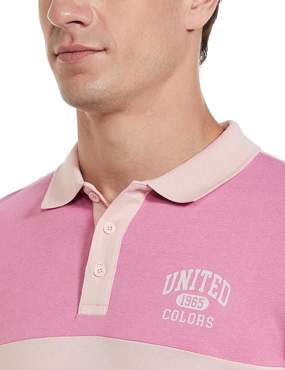 Velmora Men’s Pink Polo T