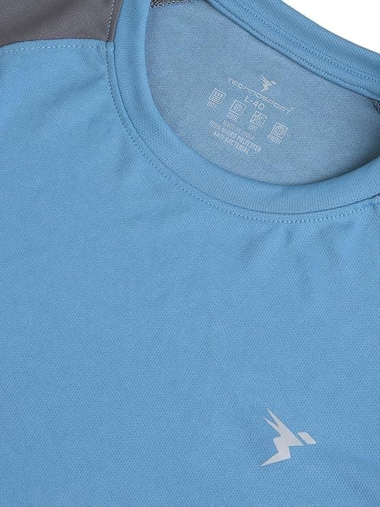 FlexWear Men’s Blue Slim Fit Active T