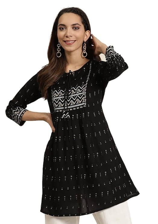 Aarika Women’s Geometric Print Rayon A