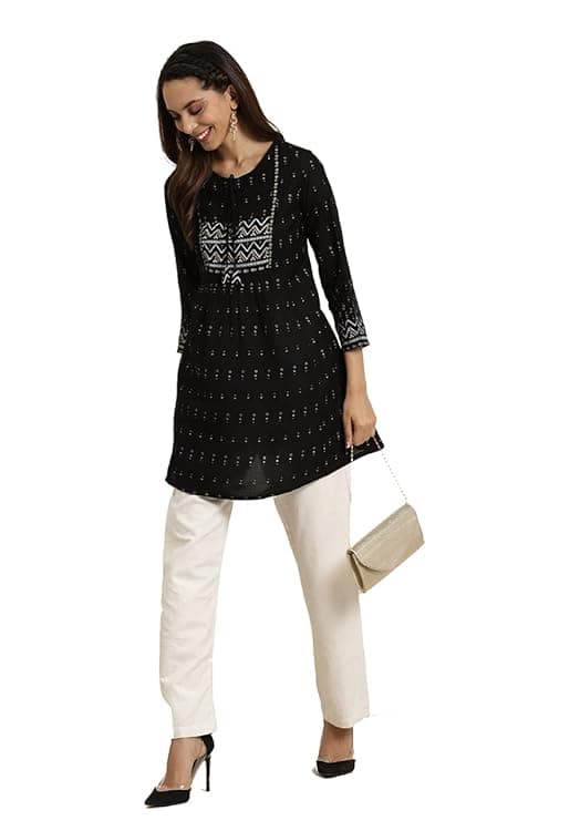 Aarika Women’s Geometric Print Rayon A