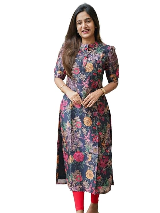Chandrika Women’s Chanderi Printed Kurta