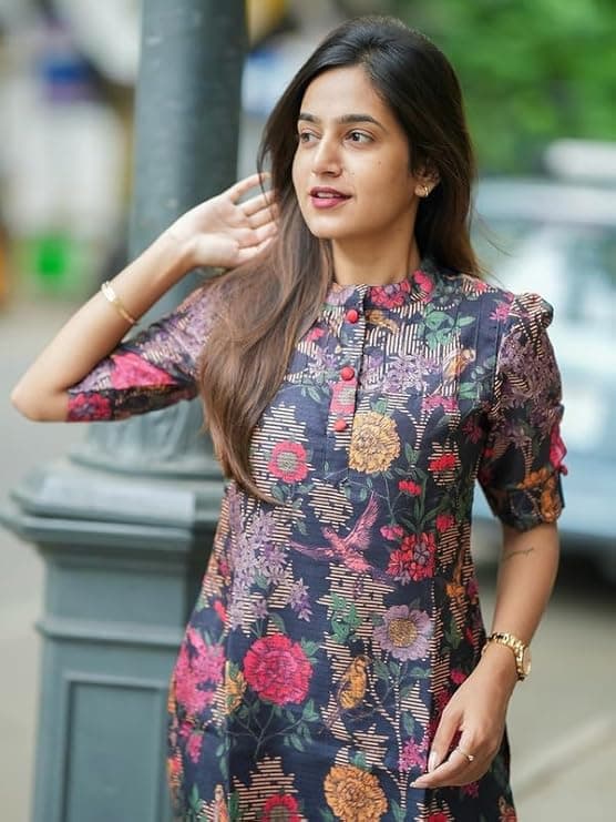 Chandrika Women’s Chanderi Printed Kurta