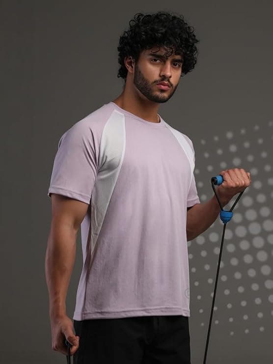 CHKOKKO Gym Tshirt for Men Workout Regular Fit Sports Activewear Man Tsh...