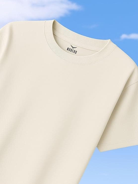 Nobero 100% Cotton Oversized T Shirts for Men Stylish