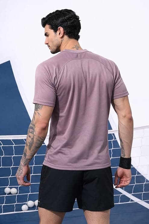 Kvetoo Mens Dry Fit Gym T Shirt Quick Dry Sweat Proof Breathable Workout...