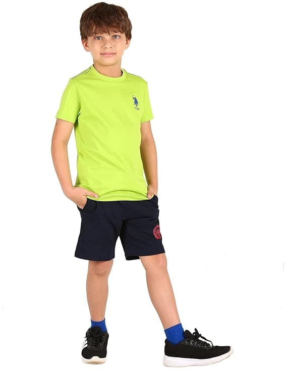 U.S. Polo ASSN. Men’s IKEA Boys Ribbed Neck Cotton Lounge T