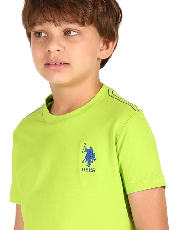 U.S. Polo ASSN. Men’s IKEA Boys Ribbed Neck Cotton Lounge T