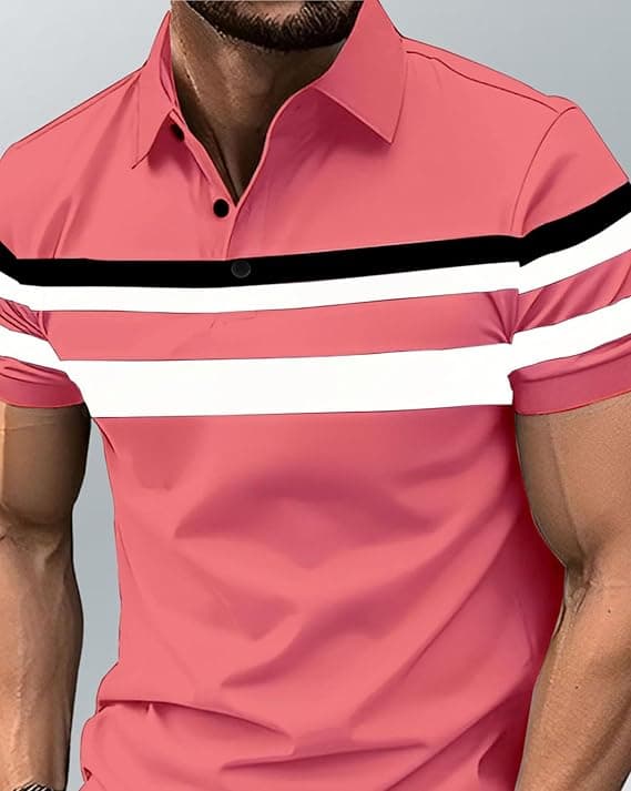 AUSK Men Polo Tshirt with Half Sleeve Regular Fit