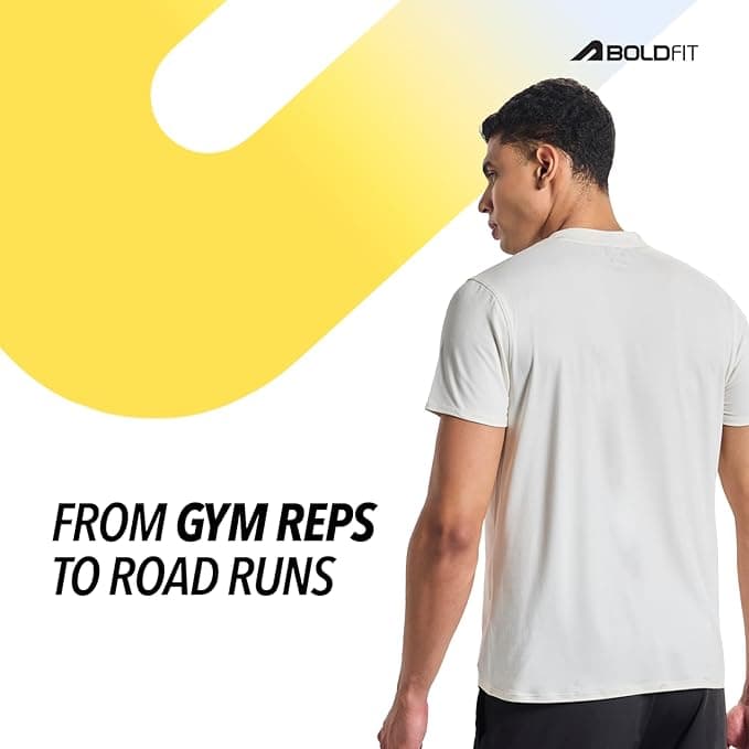 Boldfit Tshirt for Man Regular fit Gym t Shirts for Men Workout Active w...