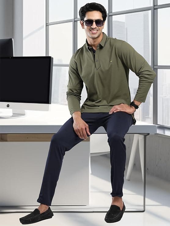 STELLERS Men’s Full Sleeve Polo T