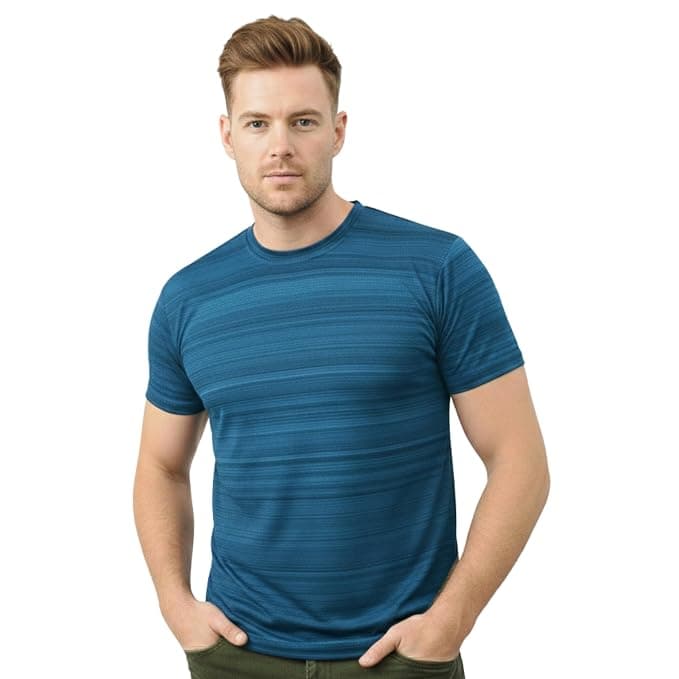 KYK Premium Men’s Activewear Sports T-Shirt with Moisture-Wicking Comfor...