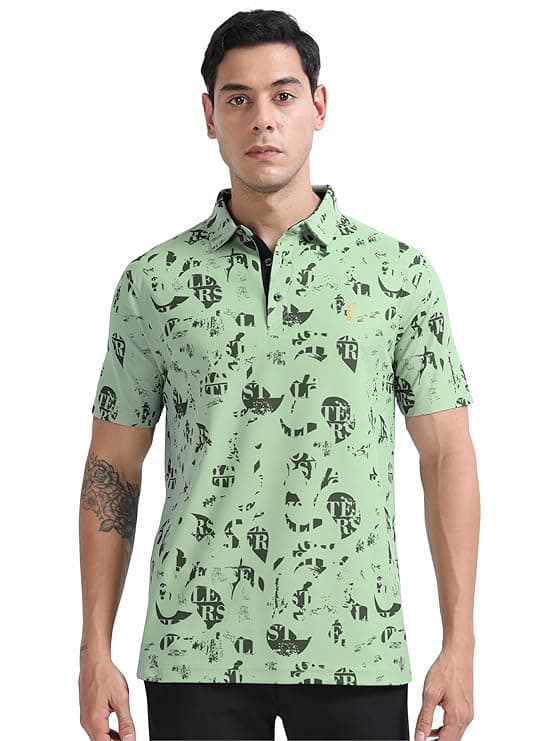 STELLERS Men’s Printed Polo T