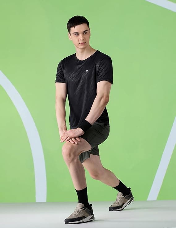 Amazon Brand – Symbol Men’s Active/Sports Tonal Printed T