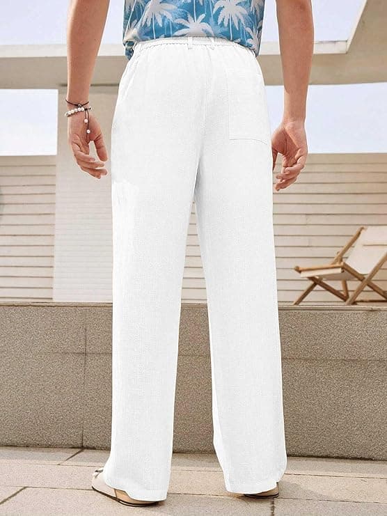 GRECIILOOKS Men’s Linen Trousers