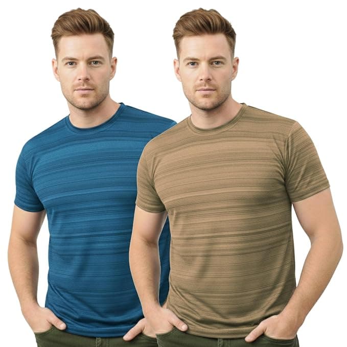 KYK Premium Men’s Activewear Sports T-Shirt with Moisture-Wicking Comfor...