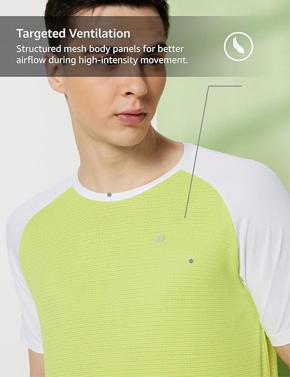 Symbol Premium Men’s Solid Regular Fit Sports Stretch T