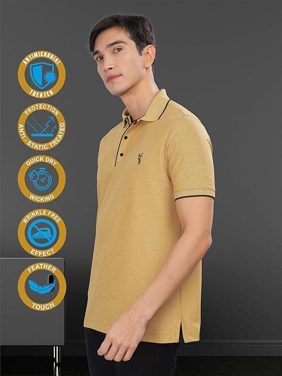 STELLERS Men’s Half Sleeve Tipping Polo Shirt’s