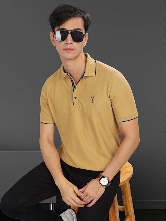 STELLERS Men’s Half Sleeve Tipping Polo Shirt’s