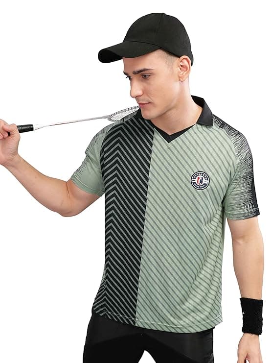 STELLERS Men’s Crew Neck Half Sleeve Active Wear Sports T