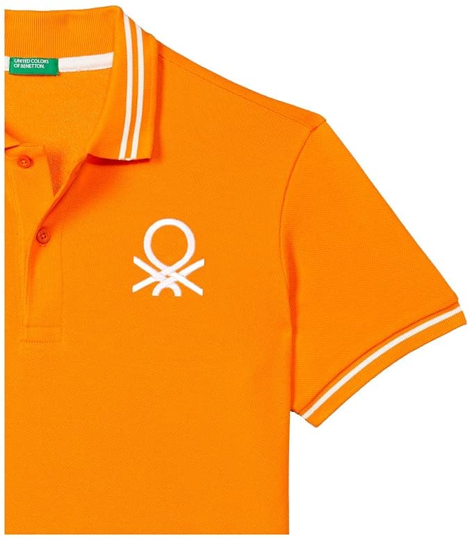 United Colors of Benetton Boy’s Cotton Regular Fit Polo T