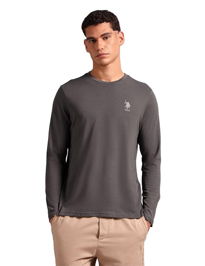 UrbanDrip Men’s Grey Oversized Printed Cotton T
