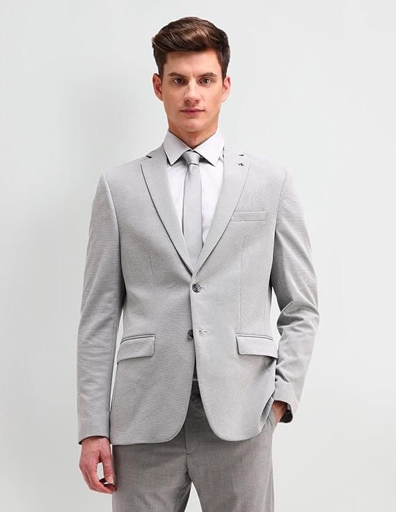 Arrow Men Business Casual Blazer Dark Grey